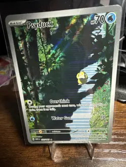 Pokemon TCG Psyduck Scarlet & Violet Holo Illustration Card 175/165 Rare #1 Deal - Image 1