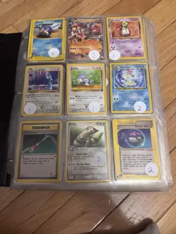 Pokemon TCG Binder Lot over 70 pages over 600cards!!Mostly vintage and all older - Image 1