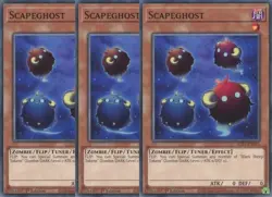 Yugioh - Scapeghost x 3 - 1st Edition LP - Plus Free Holographic Card - Image 1
