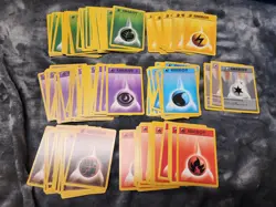 150+ Vintage Pokemon Energy Card Lot - WotC Base Set Jungle Fossil Bulk 1999 - Image 1
