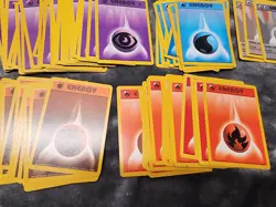150+ Vintage Pokemon Energy Card Lot - WotC Base Set Jungle Fossil Bulk 1999 - Image 3