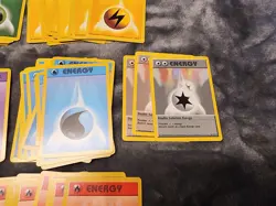 150+ Vintage Pokemon Energy Card Lot - WotC Base Set Jungle Fossil Bulk 1999 - Image 4
