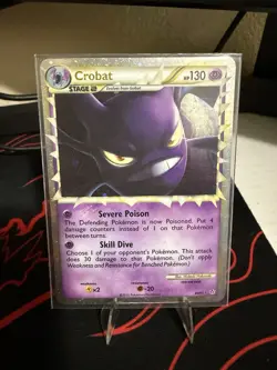 Pokemon TCG Crobat Prime Unleashed Holo Card 84/95 Rare Prime - Image 1