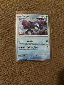 Pokemon TCG Kyogre Holo 034/132 Mega Evolution Rare Card - Image 1