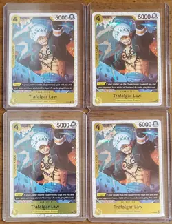 One Piece PRB02 Trafalgar Law Pirate Foil Playset P-088 Reprint 4 Card Set Vol.2 - Image 1