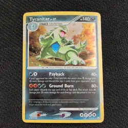 Pokemon TCG Tyranitar LV.57 Holo Rare Card Mysterious Treasures 17/123 - Image 1