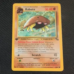 Pokemon Card 1st Edition Fossil Kabuto 50/62 - Image 1