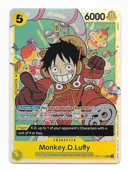 Monkey D. Luffy OP07-109 SR – One Piece Card Game Egghead English - Image 1