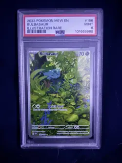 Pokemon TCG Bulbasaur Scarlet & Violet 151 Full Art Rare Card 166/165 - Image 1