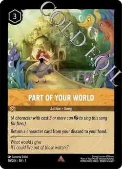Disney Lorcana The First Chapter Rare Cold Foil Pick Your Card TCG Game Singles - Image 5