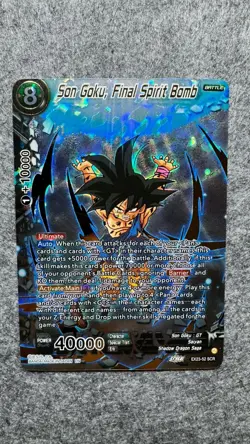 dragon ball super card game Son Goku, Final Spirit Bomb EX23-52 SCR Foil 40000 - Image 1
