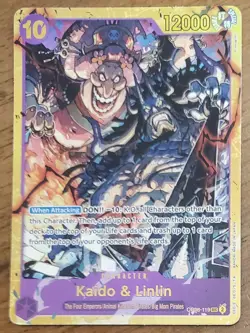 One Piece Cards - Kaido & Linlin (Alt Art) OP08-119 SEC Two Legends English - Image 1
