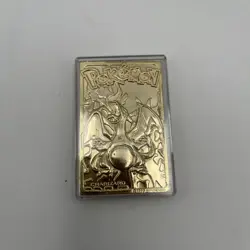 Pokemon 23K Gold Plated Trading Card #6 Charizard Burger King Edition OOP - Image 1
