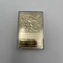 Pokemon 23K Gold Plated Trading Card #6 Charizard Burger King Edition OOP - Image 2