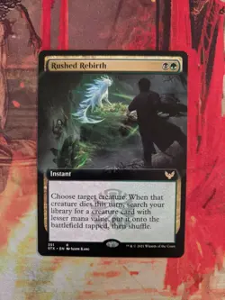 MTG Card : Rushed Rebirth (Strixhaven: School of Mages) EXTENDED ART - Image 1