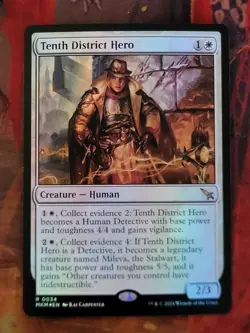 MTG Card : Tenth District Hero (Murders Karlov Manor) FOIL - Image 1