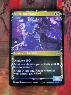 MTG Card: Silver-Fur Master (Kamigawa: Neon Dynasty) SHOWCASE FOIL - Image 1