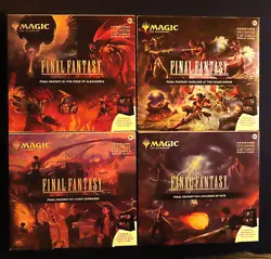 Magic The Gathering Final Fantasy Holiday Scene Box set - All 4 Boxes ENGLISH - Image 1