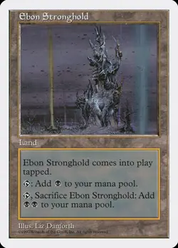 5th Edition Ebon Stronghold MTG Magic the Gathering NM - Image 1