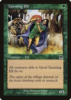 Onslaught Taunting Elf MTG Magic the Gathering NM - Image 1