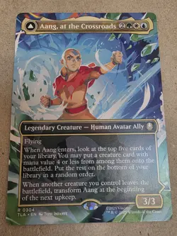 Aang, at the Crossroads - Regular (Borderless) Avatar: The Last Airbender - Mtg - Image 1