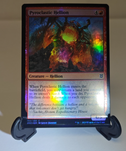 Pyroclastic Hellion Crimp Misprint Foil MTG Zendikar Rising 152/280 - Image 1