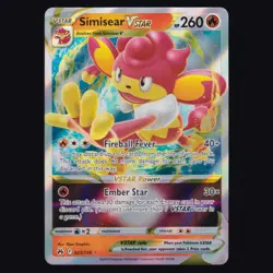 Simisear VSTAR 023/159 Crown Zenith Holo Rare VSTAR Pokemon TCG NM - Image 1