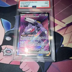 2025 POKEMON BLK EN-BLACK BOLT ULTRA RARE #161 GENESECT EX PSA 9 - Image 1