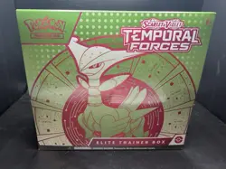 Pokemon TCG SV Temporal Forces Iron Leaves Elite Trainer Box ETB New Sealed! - Image 1