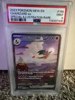 Pokemon TCG Charizard, Charmeleon, and charmander EX Scarlet & Violet 151 PSA 9. - Image 2