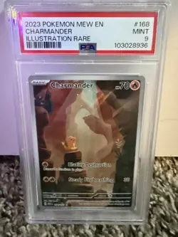 Pokemon TCG Charizard, Charmeleon, and charmander EX Scarlet & Violet 151 PSA 9. - Image 3