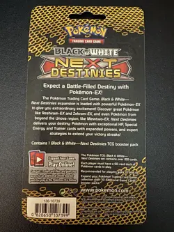 Pokemon Black & White Next Destinies Sealed Blister Pack With Acrylic Mag Case - Image 2