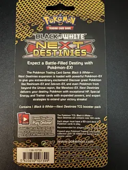 Pokemon Black & White Next Destinies Sealed Blister Pack With Acrylic Mag Case - Image 2