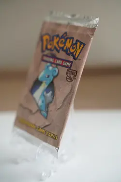 Pokemon WOTC Fossil Unlimited Booster Pack Vintage Sealed TCG Lapras - Image 3
