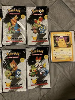 Pokemon TCG 25th Anniversary First Partner Packs Complete Set Factory Sealed - Image 3