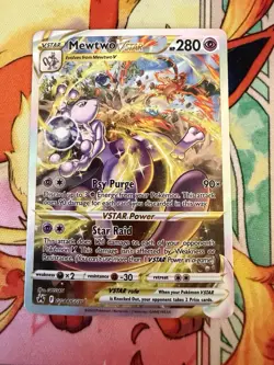 Pokemon Mewtwo VSTAR GG44/GG70 Crown Zenith Galarian Gallery Ultra Rare Holo - Image 1