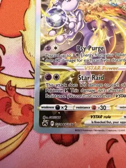 Pokemon Mewtwo VSTAR GG44/GG70 Crown Zenith Galarian Gallery Ultra Rare Holo - Image 5