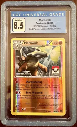 Marowak - (Pokemon League) [2ND Place] 078/162 League Promo CGC Graded 8.5 - Image 1