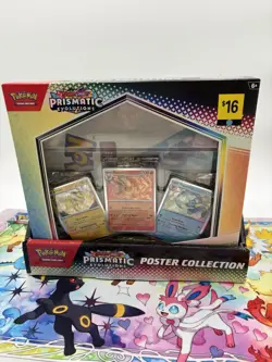 Pokemon Prismatic Evolutions Poster Collection Dollar General 6 Boxes + Display - Image 1