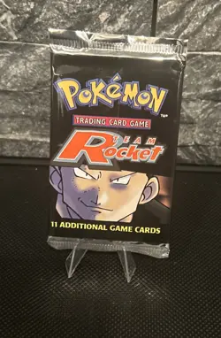 Pokemon TCG Team Rocket Unlimited Booster Pack SEALED Giovanni Art - Image 1