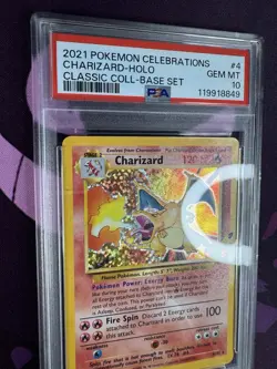Charizard Holo 4 Celebrations Classic Collection Pokemon PSA 10 *273 - Image 3