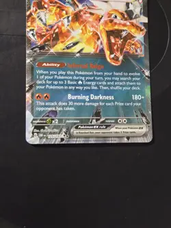 Pokemon TCG Charizard EX Obsidian Flames 125/197 Double Rare Holo - NM - Image 2