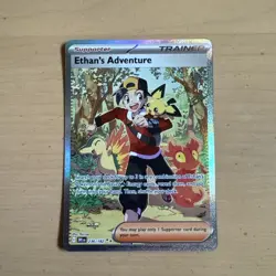 Ethan's Adventure 236/182 Destined Rivals Special Illustration Pokemon TCG MINT - Image 1