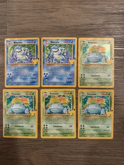 Pokemon TCG Celebrations Venusaur and Blastoise 25th Anniversary Lot Of 6 - Image 1