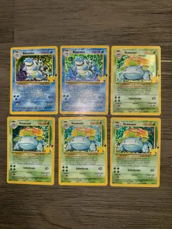 Pokemon TCG Celebrations Venusaur and Blastoise 25th Anniversary Lot Of 6 - Image 2