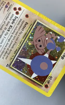 Pokemon Card Hitmontop 3/75 Vintage Holo Rare Swirl Neo Discovery WOTC HP ## - Image 4