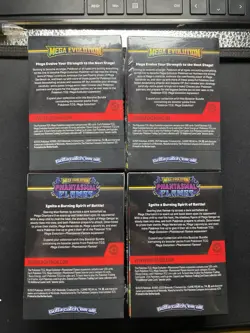 4 X Pokemon TCG Mega Evolution (X2) & Phantasmal Flames (X2) Booster Bundle Lot - Image 3