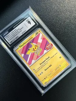2024 Pokemon Pikachu In Batik Shirt S&V Promo Indonesia Journey CGC 9 MINT - Image 3