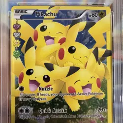 PSA 7 Pikachu Pile RC29/RC32 Full Art 2016 Pokemon TCG XY Radiant Collection - Image 2