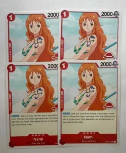 Nami OP01-016 Learn Together Reprint X4 Playset One Piece Luffy Deck - Image 1